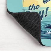 Zeeen de Dag Retro Dolfijn Oceaan Esthetisch Muismat (Hoek)