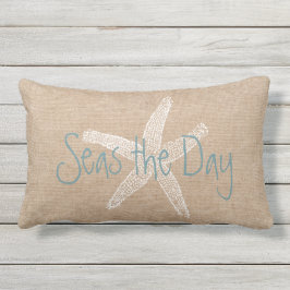 Zeeen de Dag  Starfish op Canvas Kijk Buitenkussen