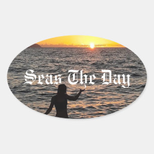 Zeeen de dag Sticker