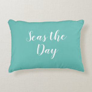 Zeeen de Dag Strand Turquoise Accent Kussen