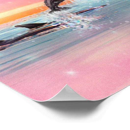 Zeeen De Dag van het Inspirerend van het Dolfijn Poster (Hoek)