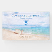 Zeeen De dag Vist Afstuderen Spandoek (Horizontaal)