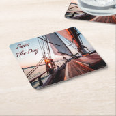 Zeeen De dag waarop de zee wordt geveegd Kartonnen Onderzetters (Schuin)