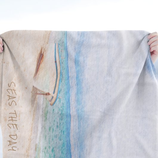 Zeeen De dag waarop het schip werd Gevist Fleece Deken