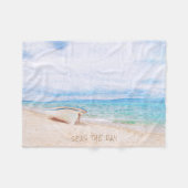 Zeeen De dag waarop het schip werd Gevist Fleece Deken (Voorkant (Horizontaal))