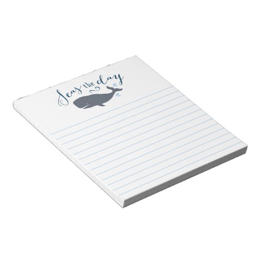 Zeeen de Dag  Walvis Notitieblok (Schuin)