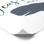 Zeeen de Dag Walvis Poster (Hoek)