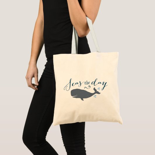 Zeeen de Dag  Walvis Tote Bag (Voorkant (product))