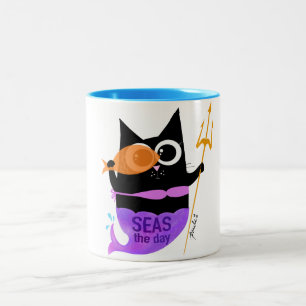Zeeen de dag - Wanda de kat Mok (11 oz.)