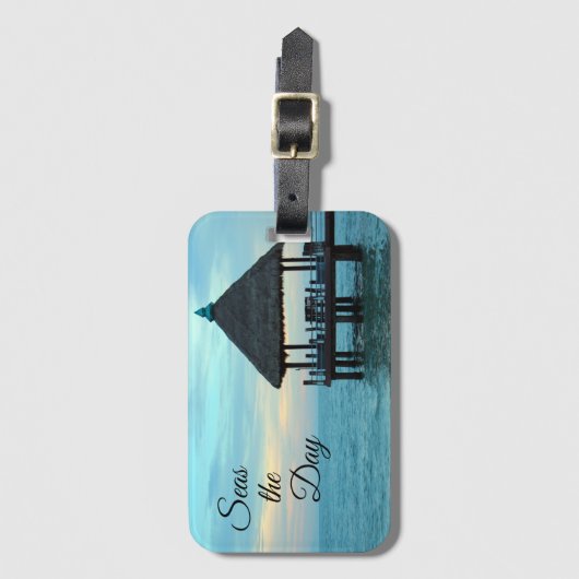 Zeeen de Day Beach Hut Bagagelabel (Voorkant (verticaal))