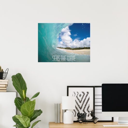 Zeeen De golf Poster (Thuiskantoor)