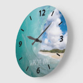 Zeeen De golf van de Tropische Oceaan Grote Klok (Hoek)