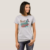 zeeen de jaren 80 - Butterfly Splash Synthwave T-s T-shirt (Voorkant volledig)