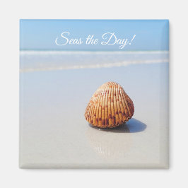 Zeeen de strandseashell van de Dag Magneet