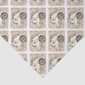 Zeeen draaiboeken tissuepapier (Detail)