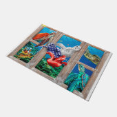 Zeeen draaien om in de deuropening deurmat (Schuin)