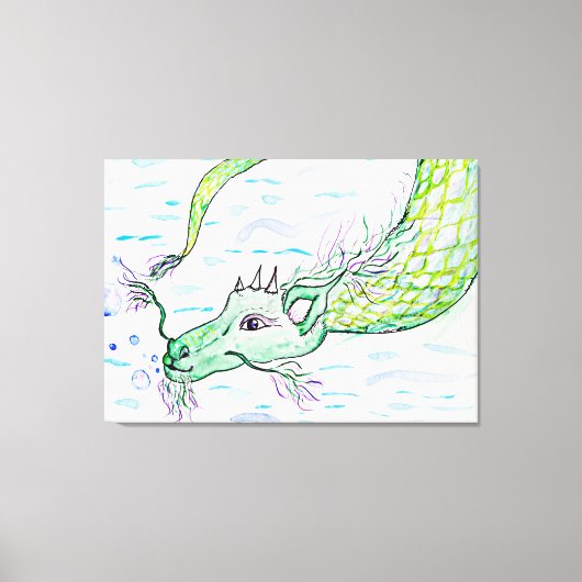 Zeeen drakenkunst Uitgerekt canvas Print (Voorkant)