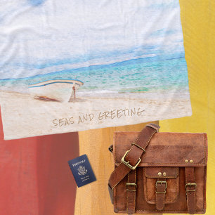 Zeeen en feestdagen fleece deken