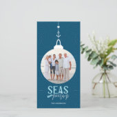 Zeeen en Greetings Holiday Kaart (Staand voorkant)