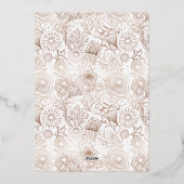 Zeeën en groet Oceaan Zeeleven Boog Fotolijstje Folie Feestdagenkaart (Achterkant)