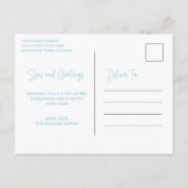 Zeeen en groeten Aqua Vacation Feestdagenkaart (Achterkant)