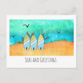 Zeeen en groeten elk kerstfeest met Rudolph Briefkaart (Voorkant)