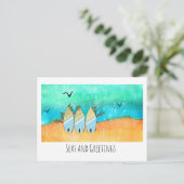 Zeeen en groeten elk kerstfeest met Rudolph Briefkaart (Staand voorkant)