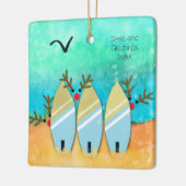 Zeeen en groeten elk kerstfeest met Rudolph Keramisch Ornament (Links)