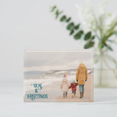 Zeeen en groeten feestdagenkaart (Staand voorkant)