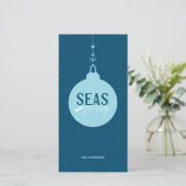 Zeeen en groeten Foto Holiday Kaart (Staand voorkant)