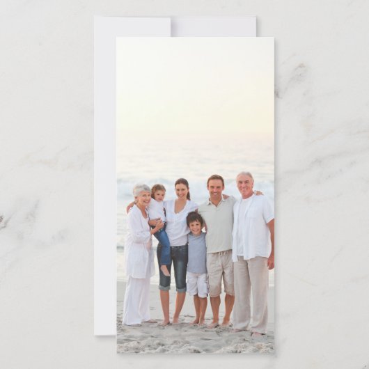 Zeeen en groeten Foto Holiday Kaart (Achterkant)