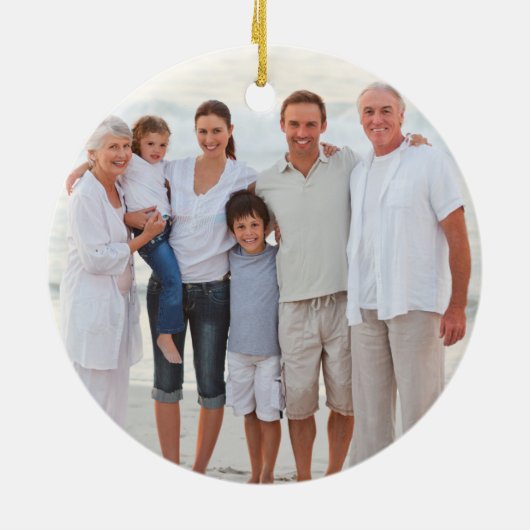 Zeeen en groeten Fotokeramische siervoorwerpen Keramisch Ornament (Achterkant)