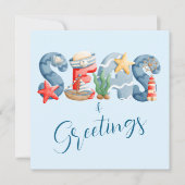 Zeeen en groeten: kerst met kerst in de Waterverf Kaart (Voorkant)