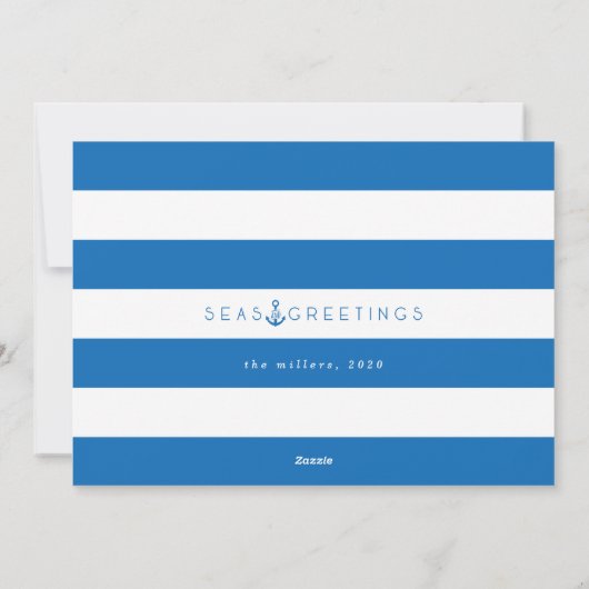 Zeeen en groeten - Kerstboom - foto's Feestdagenkaart (Achterkant)