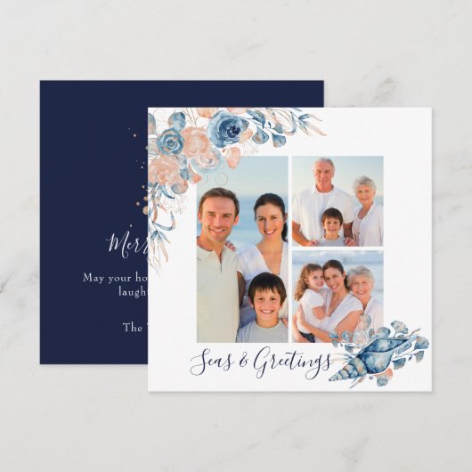 Zeeen en groeten Kerstmis 3 Foto (Voorkant / Achterkant)