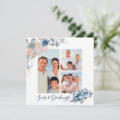 Zeeen en groeten Kerstmis 3 Foto (Staand voorkant)