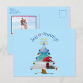Zeeen en groeten Kerstmis Feestdagenkaart (Voorkant / Achterkant)