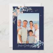 Zeeen en groeten Kerstmis Nautical Chic Photo (Voorkant)