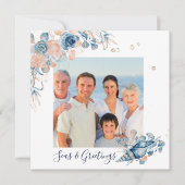 Zeeen en groeten Kerstmis Nautical Chic Photo (Voorkant)