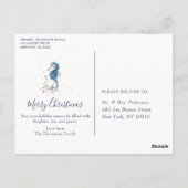 Zeeen en groeten Kerstmis Nautical Chic Photo Briefkaart (Achterkant)