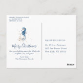 Zeeen en groeten Kerstmis Nautical Chic Photo Briefkaart (Achterkant)