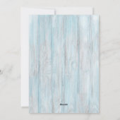 Zeeen en groeten Kustafel Seashell Foto Feestdagenkaart (Achterkant)