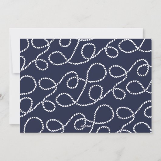 Zeeen en groeten | Nautical Holiday Photo Card Feestdagenkaart (Achterkant)