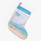 Zeeen en groeten: Nautische Vissende tas Kleine Kerstsok (Voorkant (Hangend))