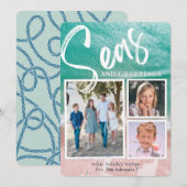 Zeeen en groeten Ocean Holiday 3 Fotokaart Kaart (Voorkant / Achterkant)