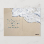 Zeeen en Groeten Ocean Waves Vakantie Briefkaart (Achterkant)