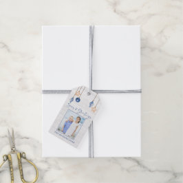 Zeeen en Groeten Seashell Ornament Wit Hout Cadeaulabel