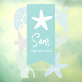 Zeeen en groeten Seashell Turtle Starfish Holiday Raamsticker (Vel 3)
