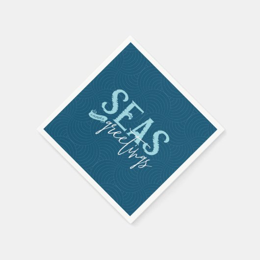 Zeeen en groeten servet (Hoek)