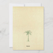 Zeeen en groeten Tropische Palmboom Kerst Feestdagenkaart (Achterkant)